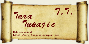 Tara Tupajić vizit kartica